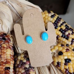 NWOT Native American Navajo Turquoise Stud Earrings 💙